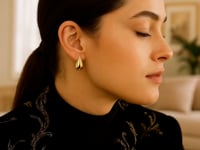 14k Yellow Gold Small Raindrop Studs Earrings (19.50x9.80 mm)