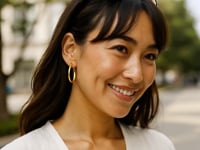 14k Yellow Gold Polished Hoop Earrings (3x20mm)