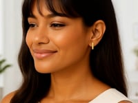 Bar Post Earrings in 14k Yellow Gold