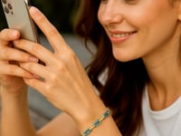 14k Yellow Gold Turquoise Paperclip Gem Link Bracelet (7.00 mm)