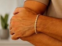 10k Yellow Gold Lite Rope Bracelet (5.00 mm)