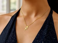 14K Yellow Gold Sagittarius Necklace
