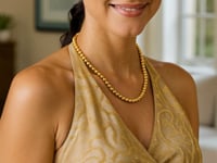 14k Yellow Gold Bead Chain Necklace(5mm)