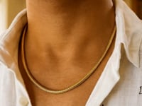 14K Yellow Gold Lite Oval Snake Chain (4.50 mm)