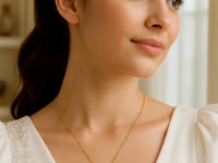 14K Yellow Gold Hexagon Onyx Pendant Necklace