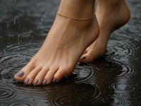 10k Yellow Gold Sparkle Anklet 1.5mm