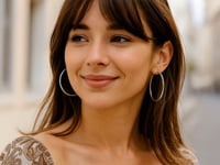 Rhodium Plated Hoop Earrings in Sterling Silver (3x50mm)