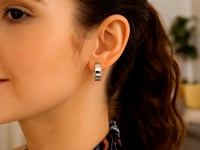 Sterling Silver Round Hoop Earrings