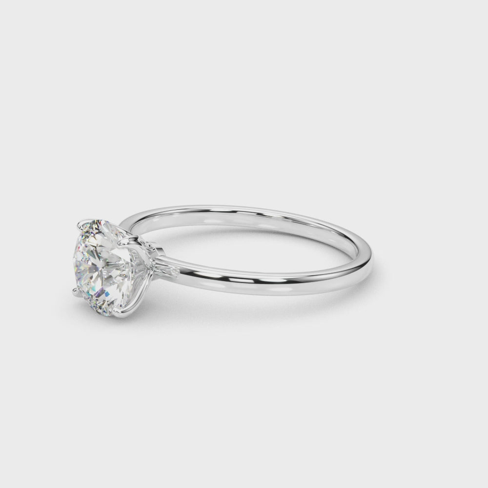 Round Solitaire Engagement Ring
