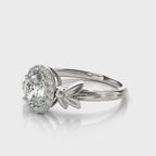 Oval Cut Diamond Engagement Ring Setting 5x3mm