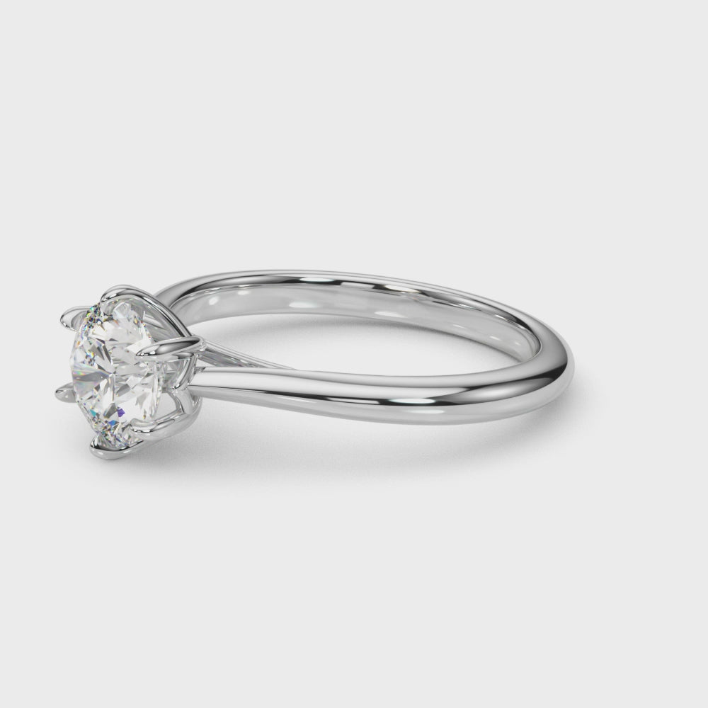 Round Solitaire Engagement Ring 85324-1