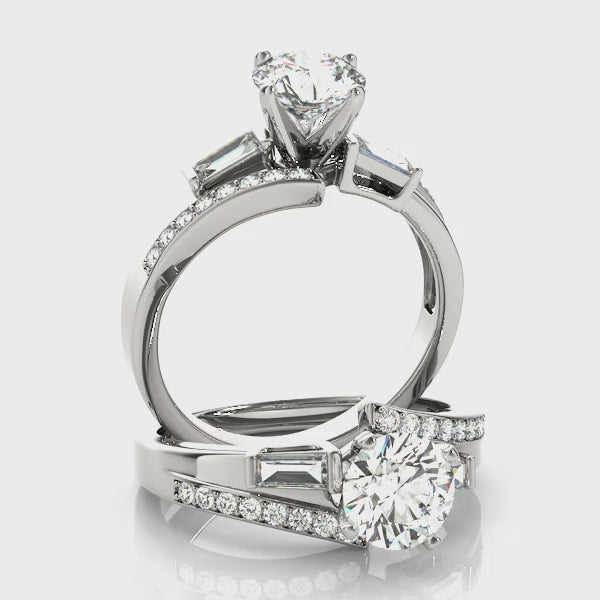 Fancy Shape Bague Engagement Ring – Semi-Mount
