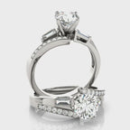 Fancy Shape Bague Engagement Ring – Semi-Mount