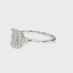 Emerald Cut Three-Stone Diamond Engagement Ring 1 CT