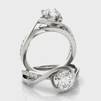 Solitaire Bypass Engagement Ring