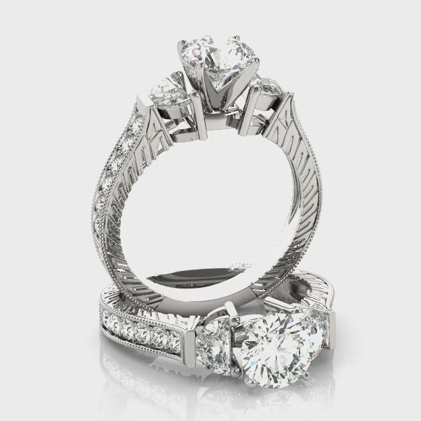 Fancy Shape Halo Engagement Ring