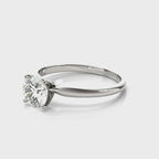 4 Prong Round Solitaire Engagement Ring