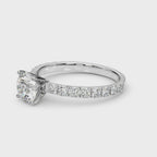 2 Carat Round Cut Diamond Engagement Ring Semi-Mount