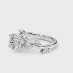 Round & Marquise Diamond Engagement Ring 3/4 CT