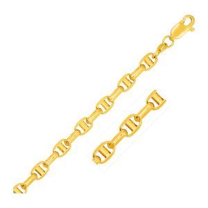 5.0mm 14k Yellow Gold Anchor Chain