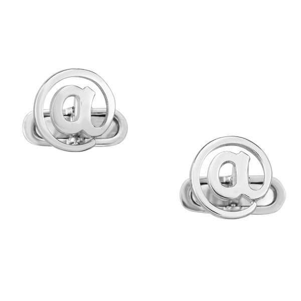 Sterling Silver Round Cufflinks