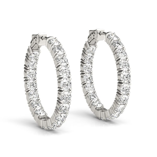 Diamond Hoop Earrings