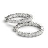 Diamond Hoop Earrings set