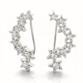Diamond Climbing Earrings