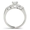 Diamond Engagement Ring Princess Cut Side Stones