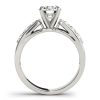 Diamond Engagement Ring Channel Set Side Stone