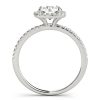 Round Halo Diamond Engagement Ring