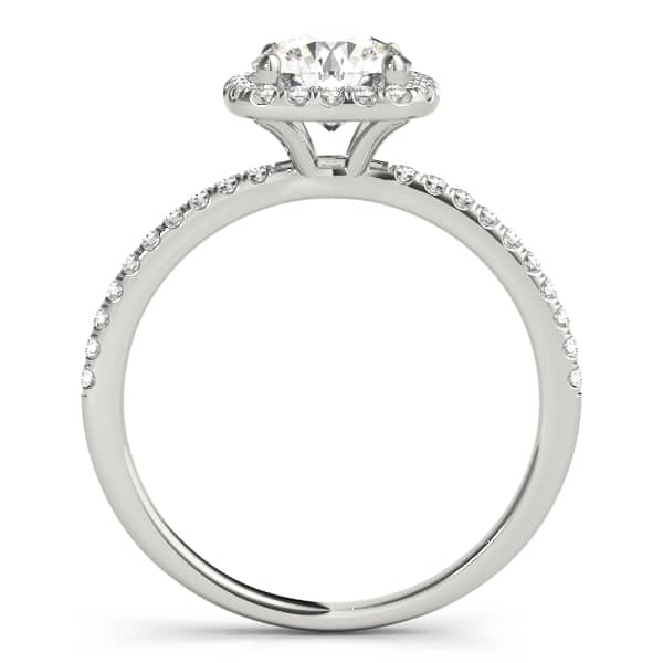 Round Halo Diamond Engagement Ring