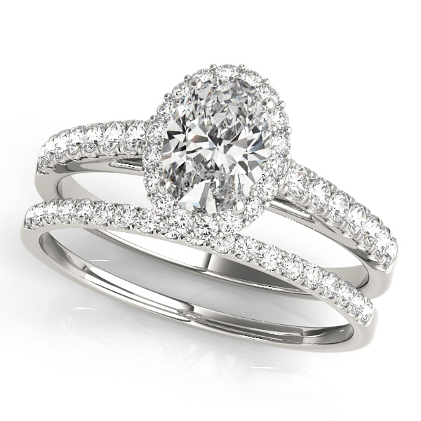 Oval Halo Engagement Ring