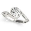 Brilliant Cut Diamond Engagement Ring Front