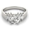 Diamond Engagement Ring Marquise Side Stones