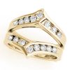 Diamond Insert multi shank Ring Golden