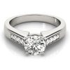 Diamond Engagement Ring With Channel Set Side Stones
