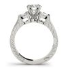 Diamond Engagement Ring Fancy Side Stones