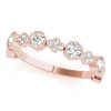 Diamond Stackable Band Pink Gold