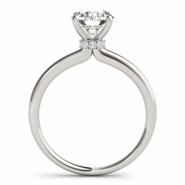 Diamond Hidden Halo Engagement Ring
