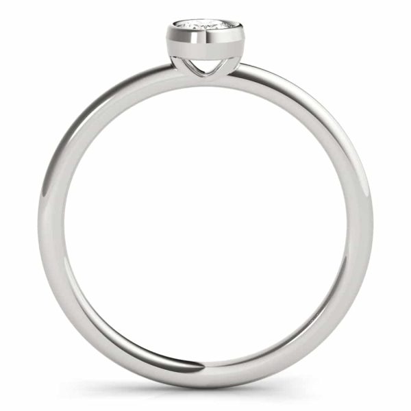 Oval Stackable Solitaire Ring