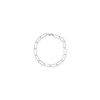 8" Rhodium Plated Paperclip Bracelet