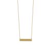 14 Karat Gold Plated Engravable Bar Necklace