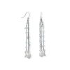 Aquamarine and Cultured Fresh Water Pearl French Wire Earring