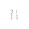 Stacked Cultured Freshwater Pearl Lever Earrings