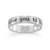 Love you to the moon and back” Ring