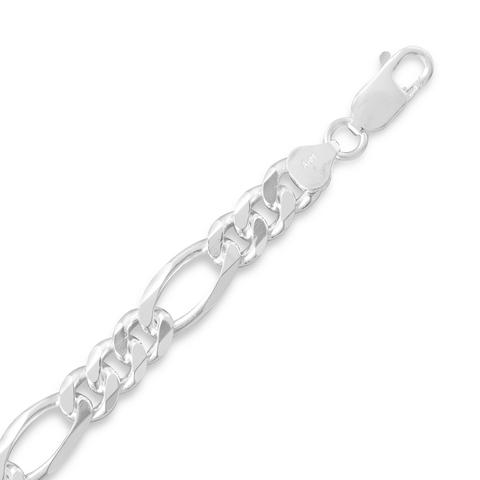 Sterling Silver Figaro Chain 8mm