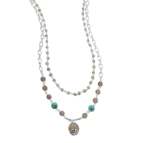 Silver bead chains