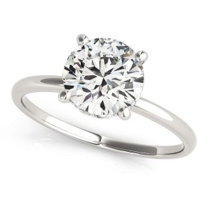 Princess Cut Diamond Hidden Halo Engagement Ring