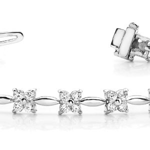 Silver Diamond Tennis Bracelet